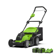 40V Cordless Lawn Mower 41cm with 2 x 2Ah Batteries & Charger